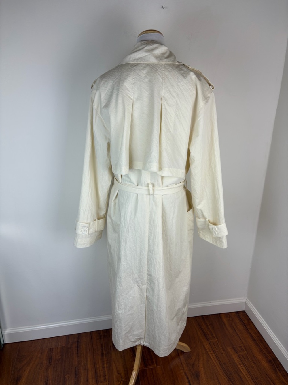 Joe’s Jeans The Elizabeth Trench Coat in Panna Cotta Cream Size S - Picture 9 of 11